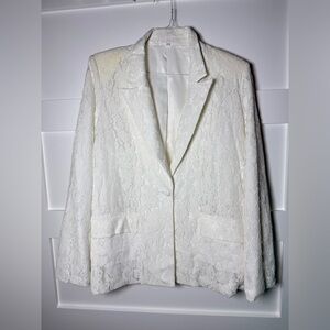 Ces Femme Ivory Lace Blazer